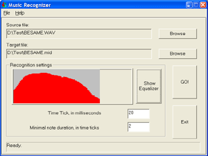 Wave to MIDI : Music Recognizer 2.0