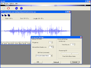 Wave to MIDI :WIDI 2.31